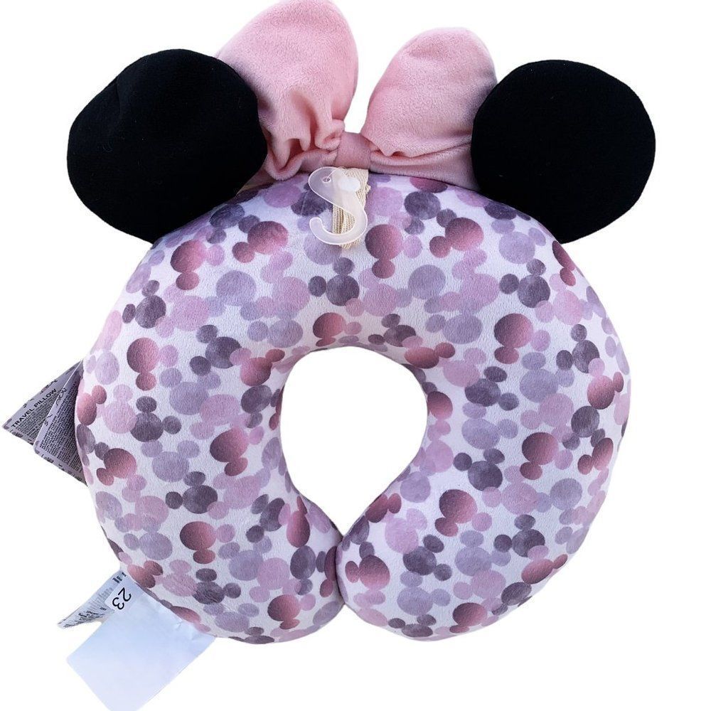 Disney Womens Pink Minnie Mouse U Shape Comfort Travel Neck Pillow One Size - Picture 3 of 12
